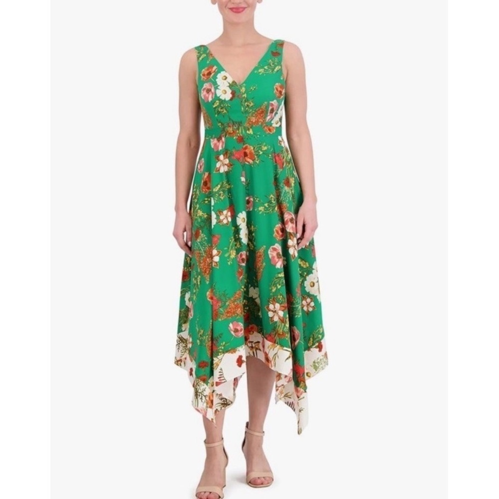 Vince Camuto Floral Print Handkerchief Hem
Dress 4 Petite